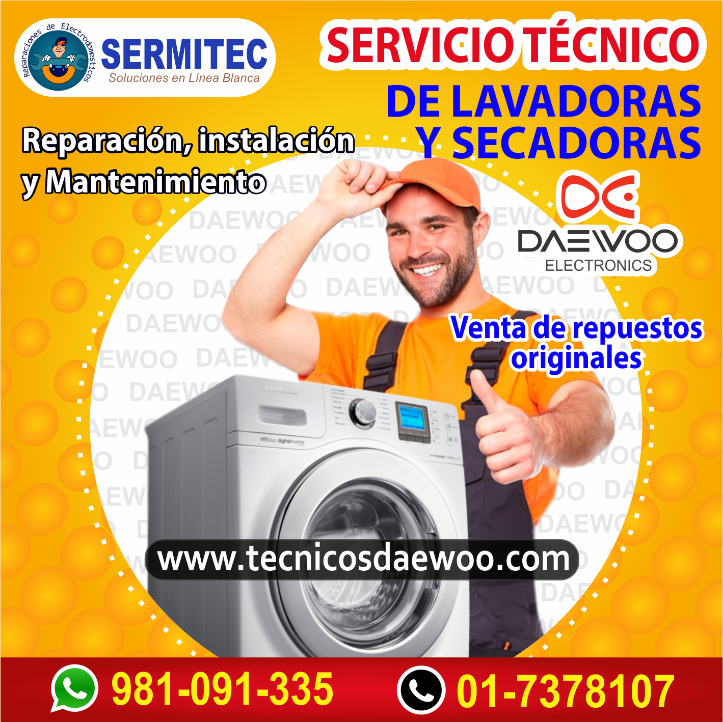 Técnicos a domicilio DAEWOO -  981091335 / LA PERLA CALLAO